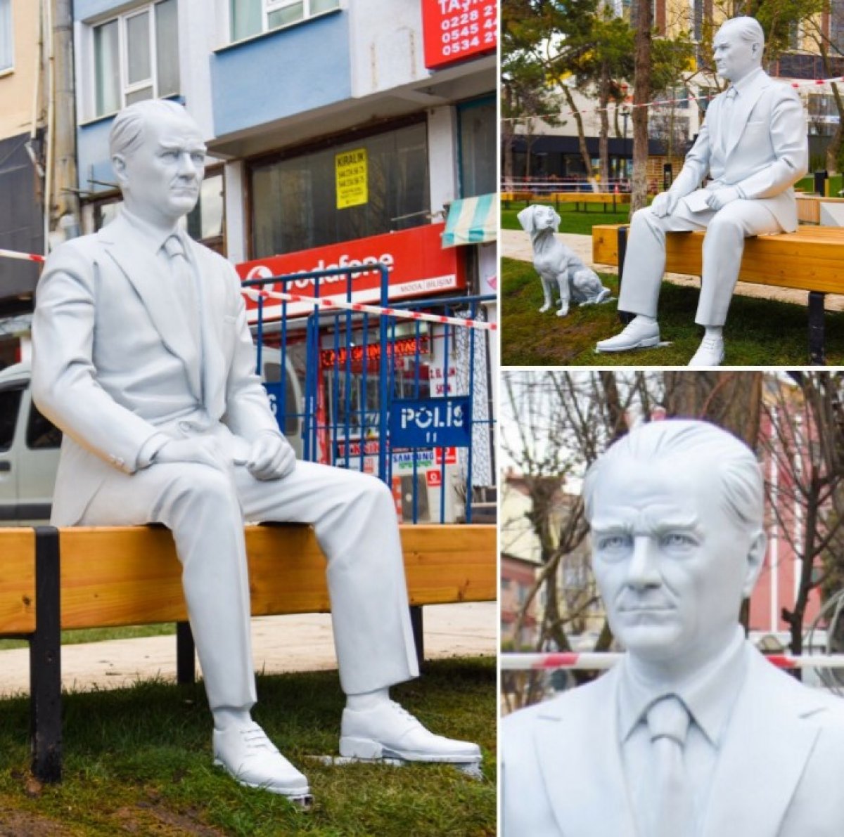 CHP li Bilecik Belediyesi, Atatürk heykelini yeniden yaptırdı #2