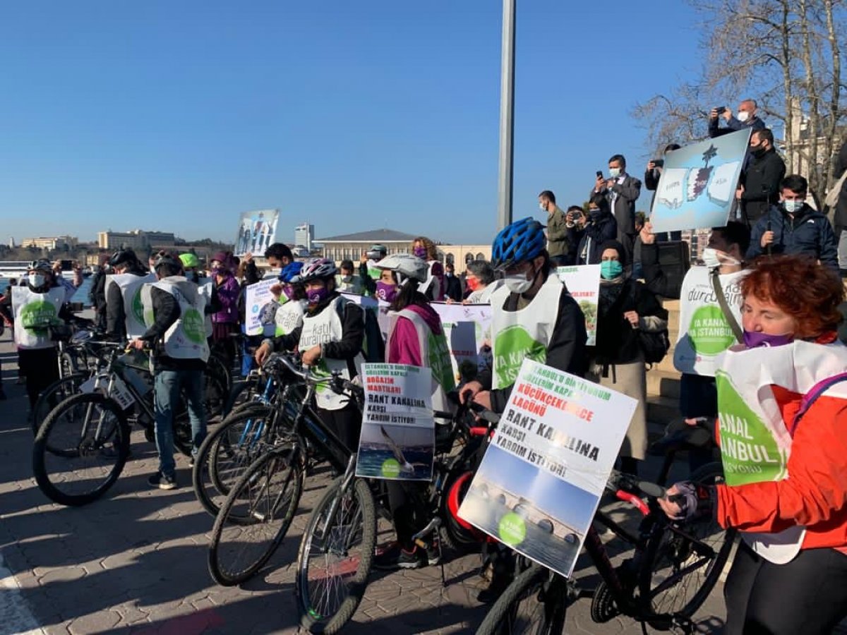 An action against Kanal Istanbul took place in Kadıköy # 1