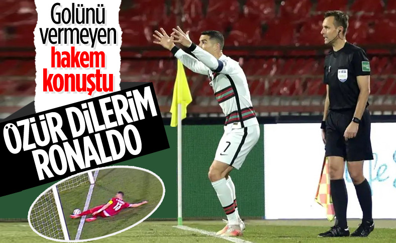 Sırbistan-Portekiz maçının orta hakemi özür diledi