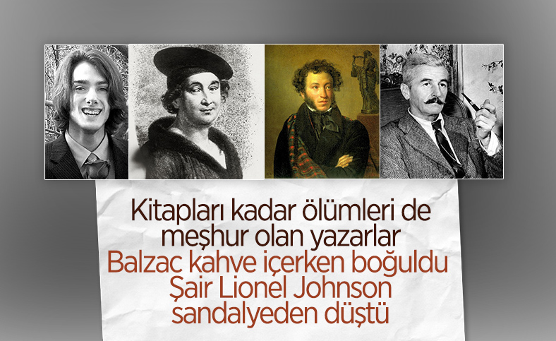 Dünyaca ünlü yazarların hayret edici dramatik ve komik ölümleri