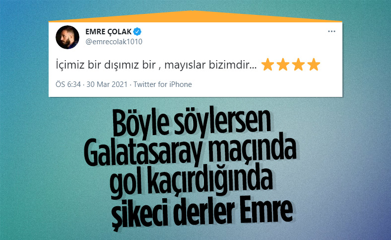 Emre Çolak'tan Galatasaray paylaşımı: Mayıslar bizimdir