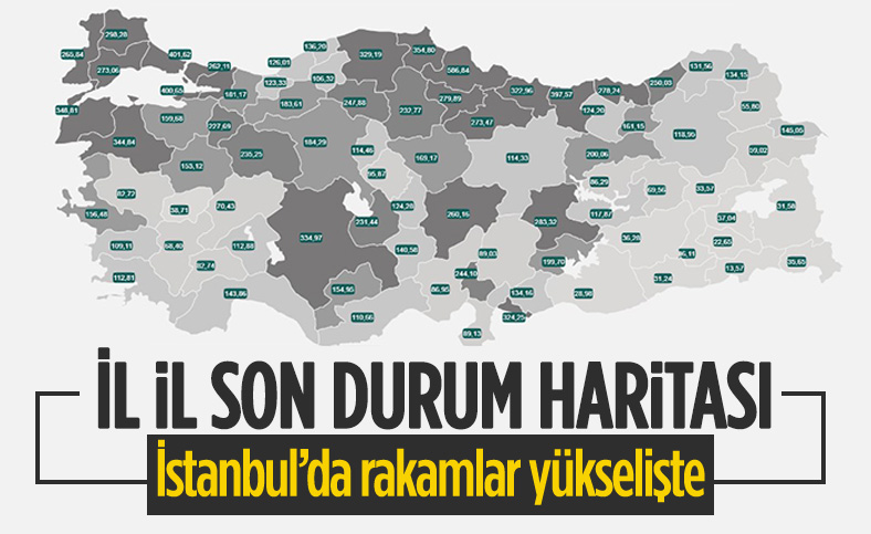 İllere göre vakalar açıklandı