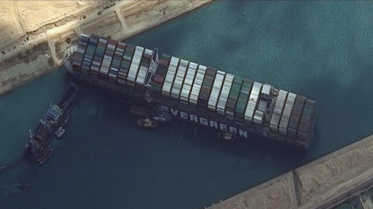 $1 billion compensation claim from Evergreen company whose ship was stuck in the Suez Canal