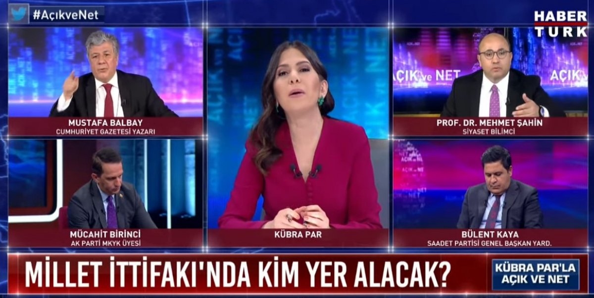 Habertürk'te Mustafa Balbay ile Mehmet Şahin arasında 'senin için üzülüyorum' polemiği