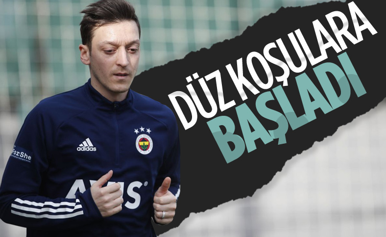 Fenerbahçe’de sakatlıktan kurtulan Mesut Özil, düz koşulara başladı