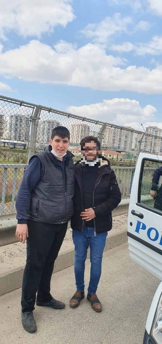 Gaziantep'te önce intihardan vazgeçirdi sonra selfie yaptı