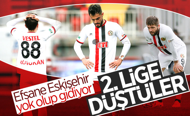 Eskişehirspor TFF 1. Lig'de küme düştü