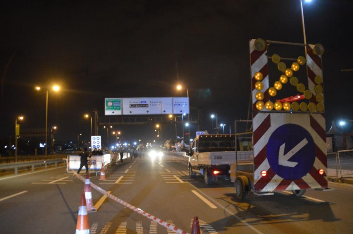 N Kolay İstanbul Yarı Maratonu için yollar kapatılmaya başlandı