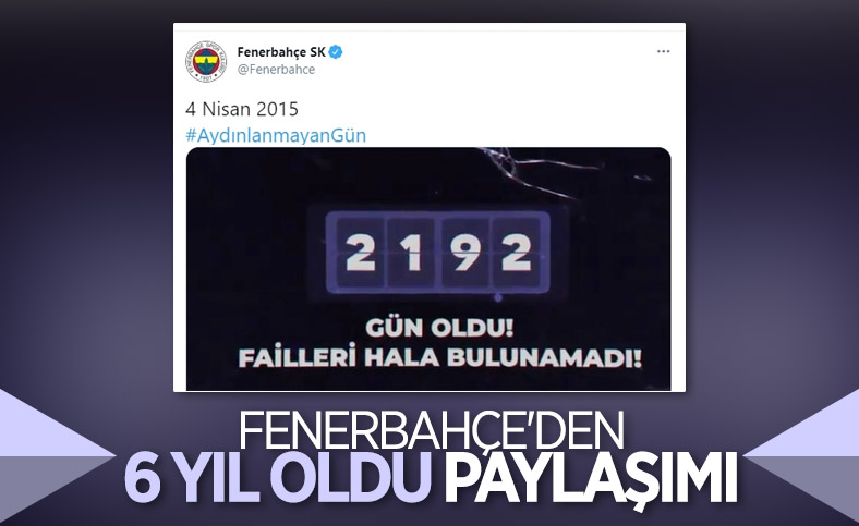 Fenerbahçe'den 4 Nisan paylaşımı