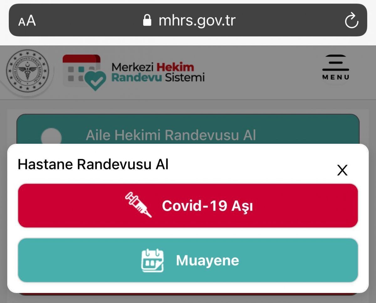 Randevuyla aşı tercihi: Aşı seçimi nasıl yapılır? MHRS aşı seçme ekranı..