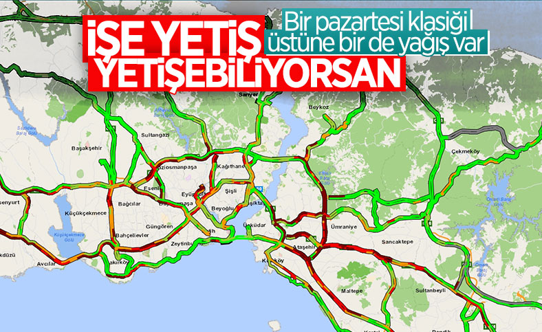 İstanbul'da yağmur etkili oluyor: Trafik erken başladı