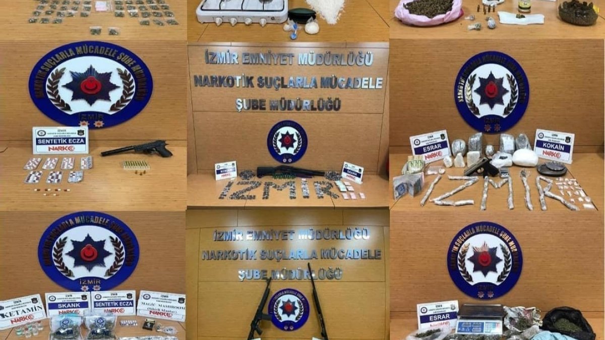 İzmir'de uyuşturucu operasyonları: Bir haftada 14 tutuklama