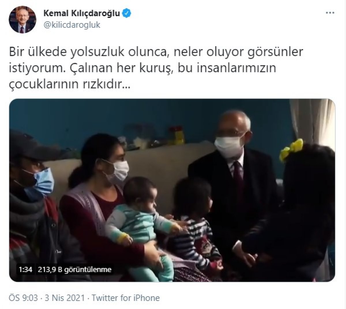 Kemal Kılıçdaroğlu’na ‘İBB bizi yardımlarda ayırıyor’ sitemi