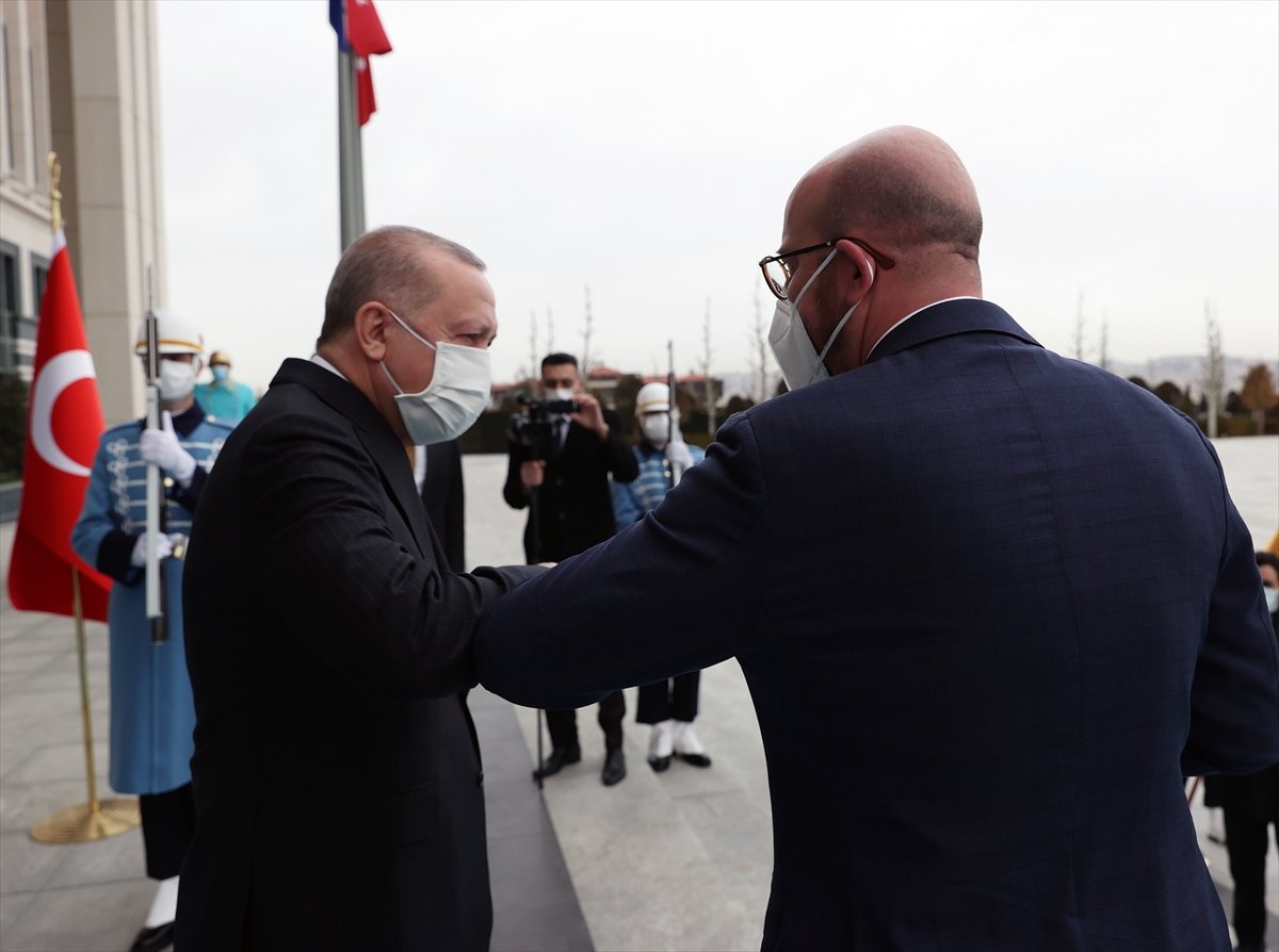 Cumhurbaşkanı Erdoğan, AB heyetini kabul etti