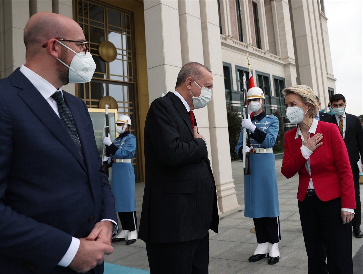 Cumhurbaşkanı Erdoğan, AB heyetini kabul etti