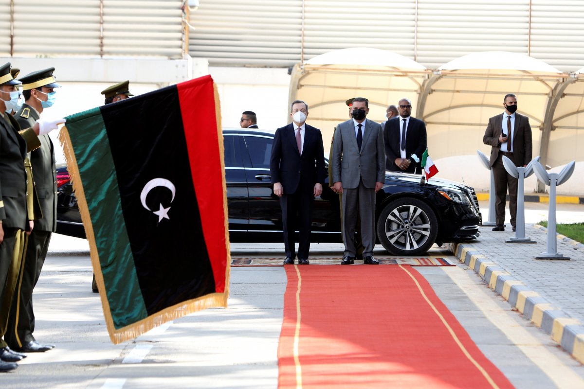 Italian Prime Minister Draghi met with Libyan Prime Minister Dibeybe #2
