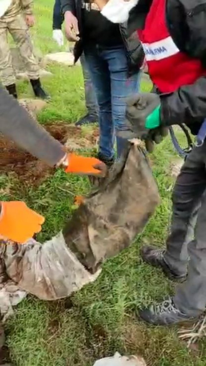 Şanlıurfa’da toprağa gömülü uzun namlulu silahlar bulundu