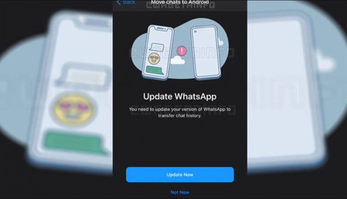WhatsApp sohbet geçmişi, iOS ve Android arasında aktarılabilecek