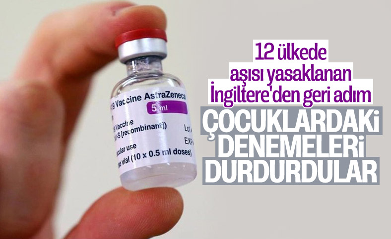 İngiltere'de AstraZeneca aşısının çocuklardaki denemeleri durduruldu