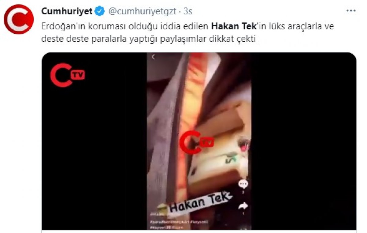 Emniyetten 'para videosu paylaşımı' açıklaması