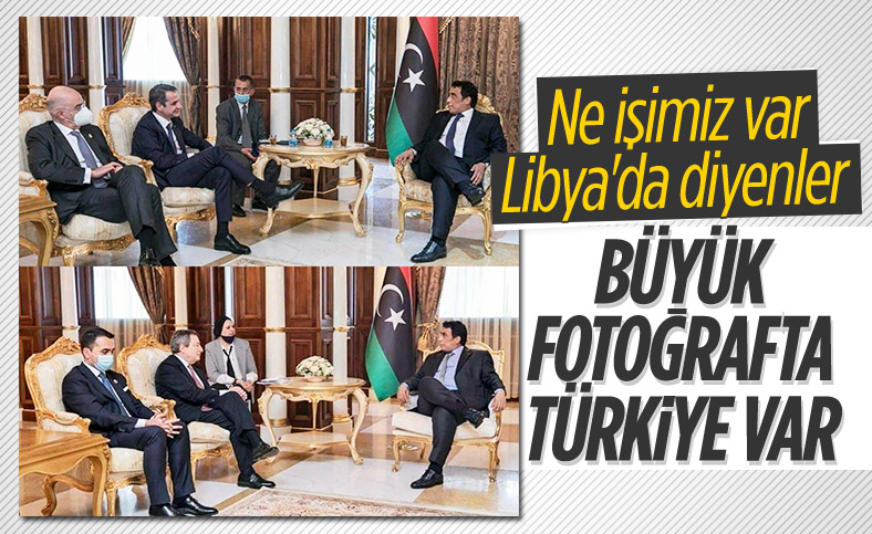 Muhammed Menfi'nin, Draghi ve Miçotakis karşısında rahat tavırları dikkat çekti
