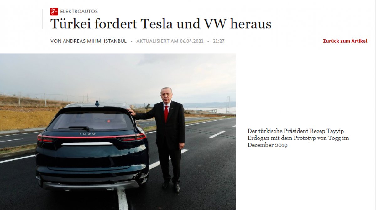 Alman basını: Türkiye yerli otomobille Tesla ve Volkswagen e meydan okuyor #1