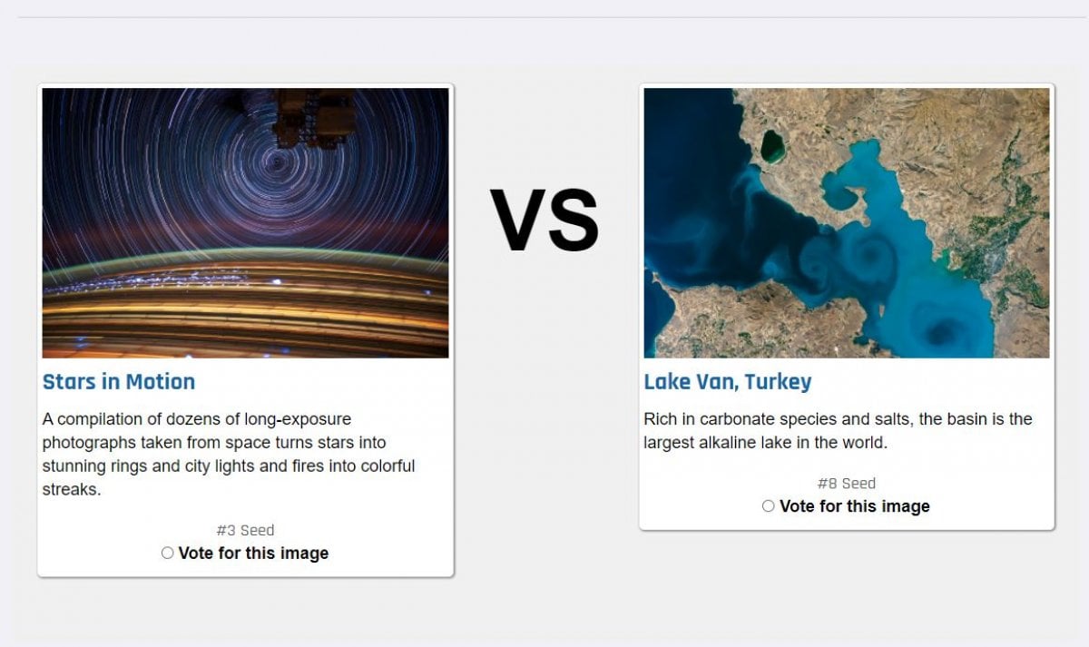 The photograph of Lake Van from space made it to the finals in the NASA competition #3