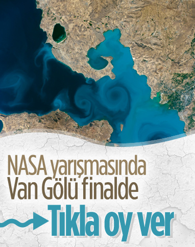 Van Gölü'nün uzaydan çekilen fotoğrafı, NASA yarışmasında finale kaldı
