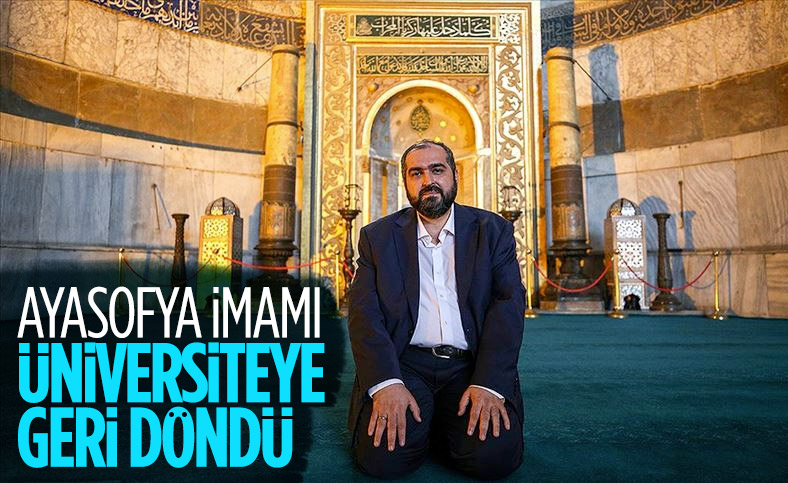 Ayasofya İmamı Mehmet Boynukalın, Marmara Üniversitesi'ne ...