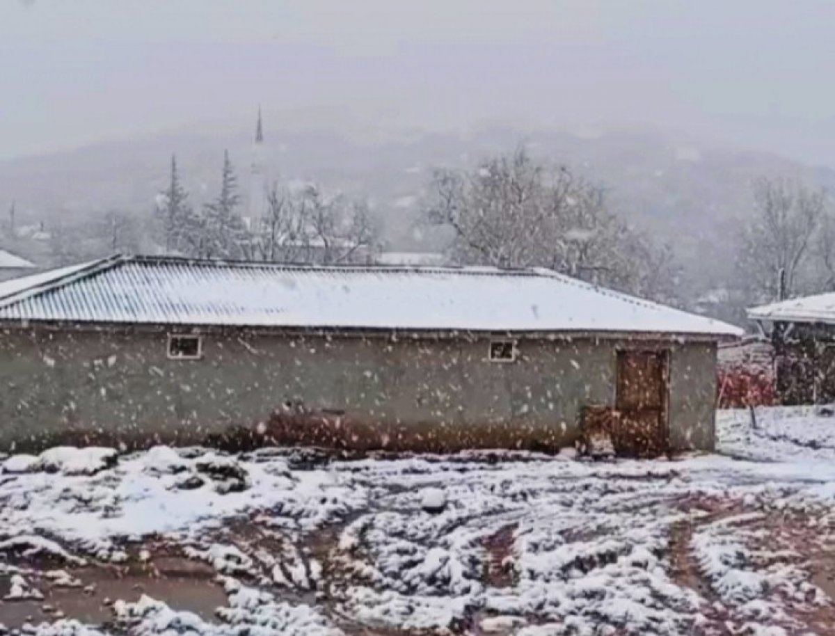 Edirne'de kar yağışı başladı