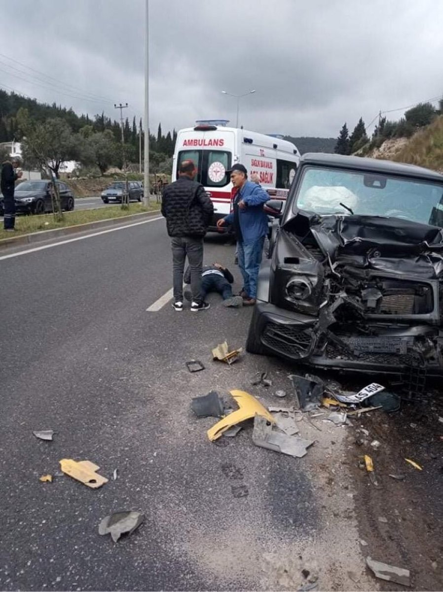 Milas'ta lüks cip karşı şeride geçti: 3 yaralı