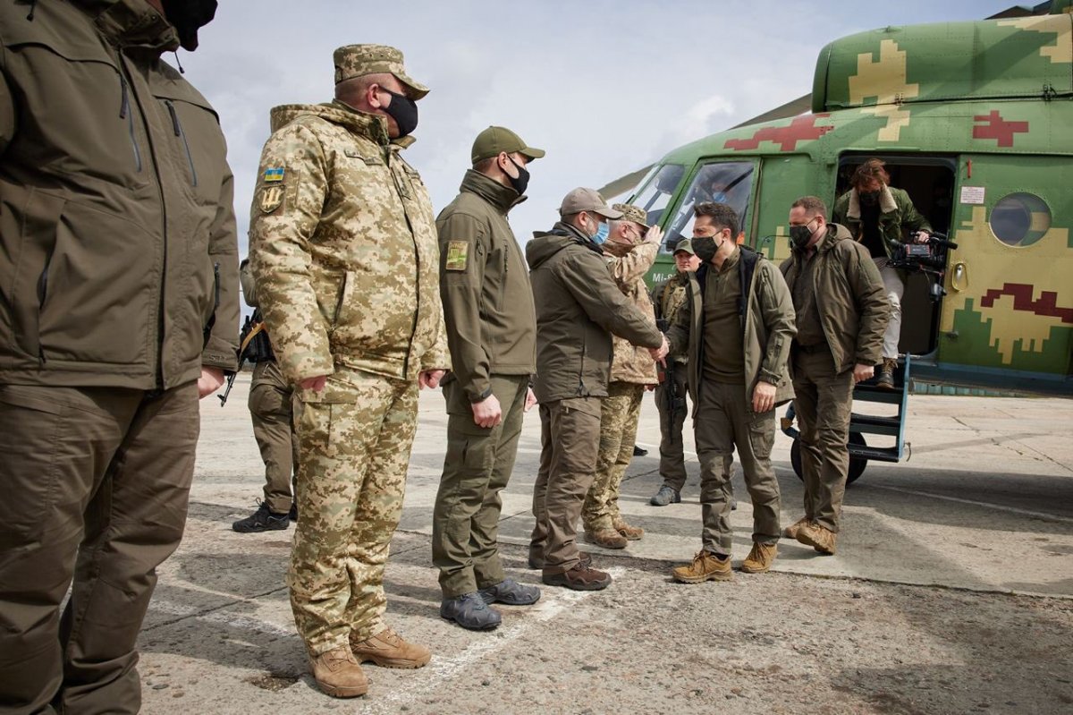 Morale visit to the army from the President of Ukraine Volodymyr Zelensky #1
