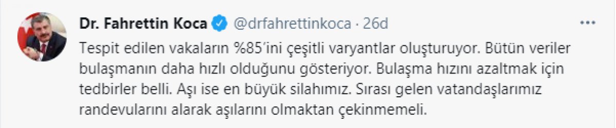 Fahrettin Koca duyurdu: İstanbul da vaka sayıları 10 kat arttı #1