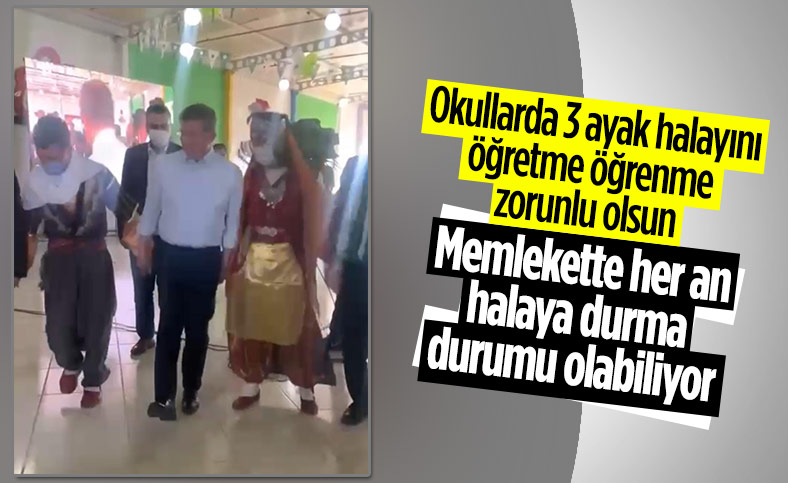 Ahmet Davutoğlu'nun halayla imtihanı