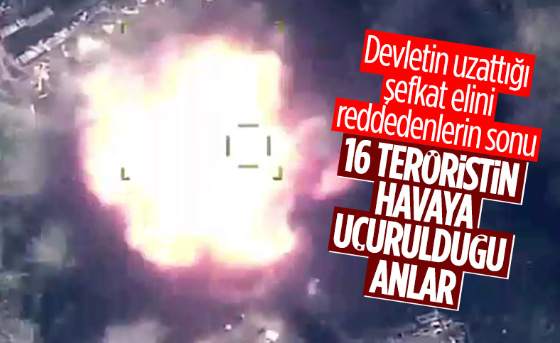 16 teröristin vurulma anları