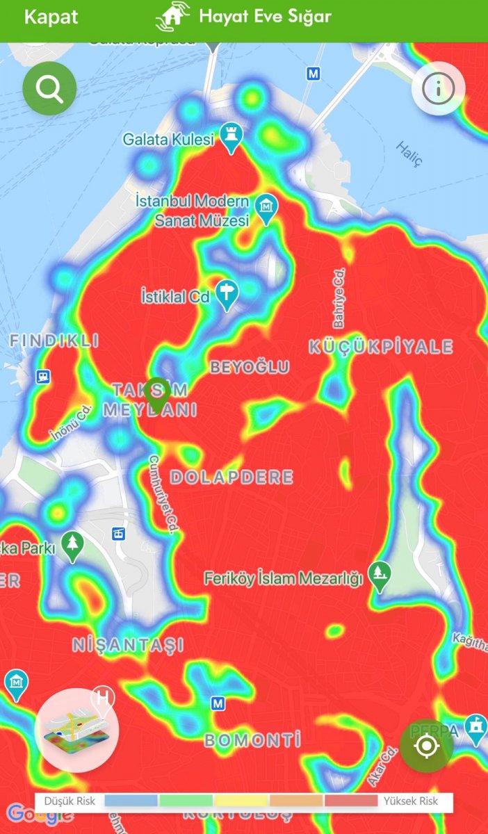 İstanbul koronavirüs risk haritasında ilçelerin son durumu #13