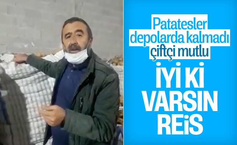 Cumhurbaşkanı Erdoğan'ın müjdesi, soğan ve patates üreticilerini sevindirdi