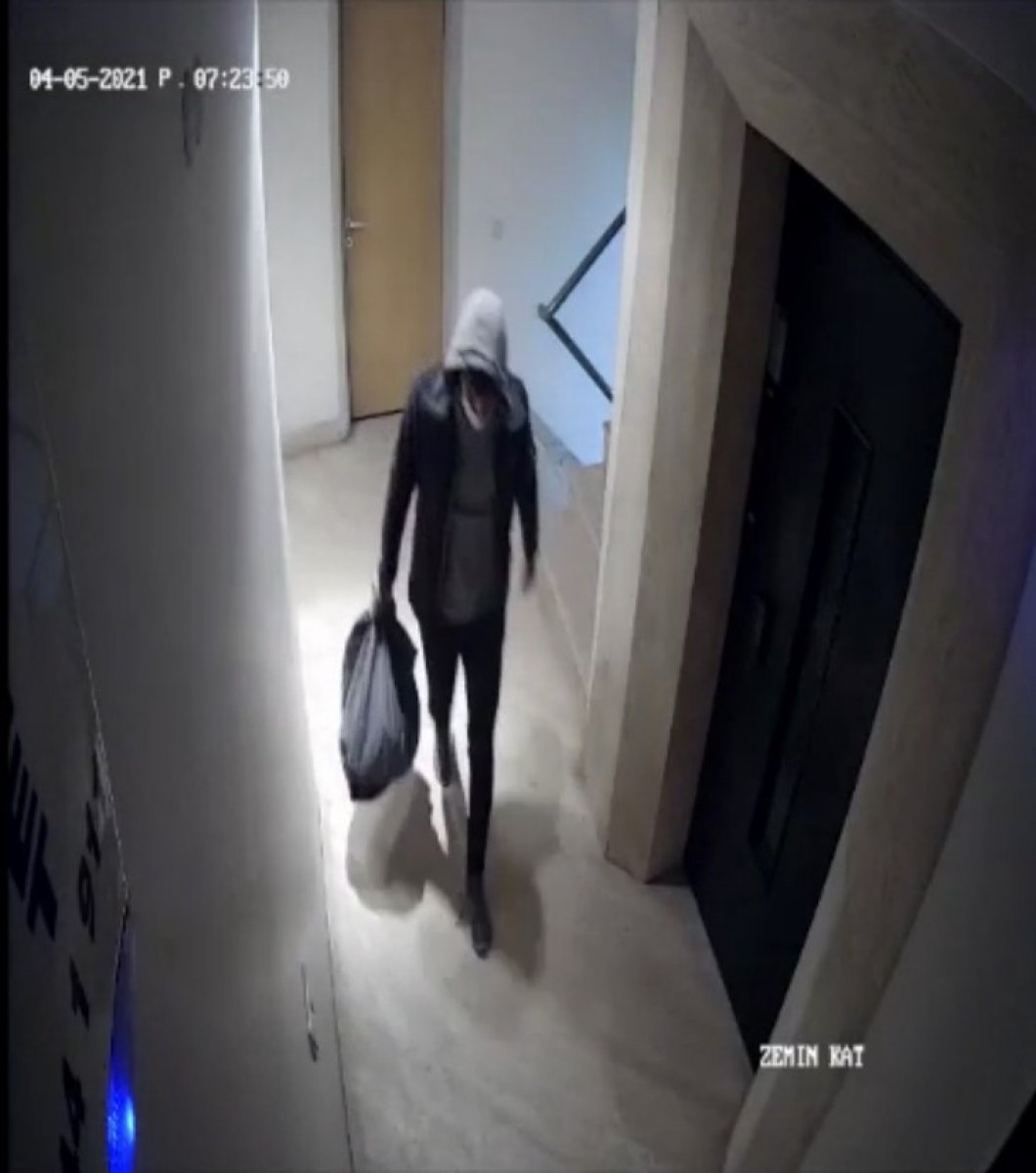 Beşiktaş’ta bir apartmana giren hırsızlar, ev sahibine yakalandı