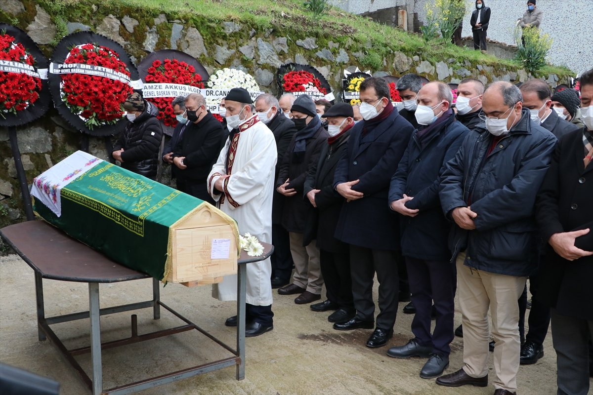 Ekrem İmamoğlu'nun kayınvalidesi Hava Kaya, toprağa verildi