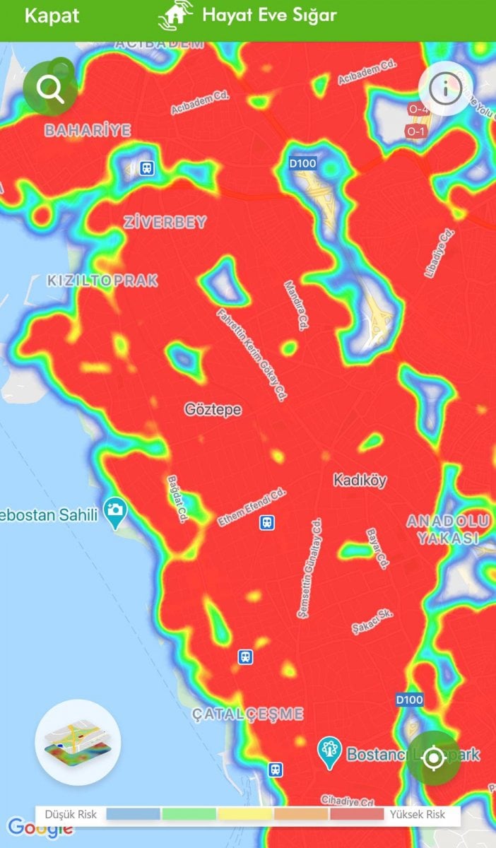 İstanbul koronavirüs risk haritasında ilçelerin son durumu #23