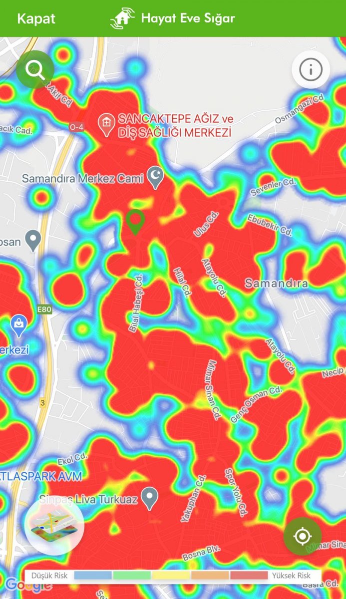 İstanbul koronavirüs risk haritasında ilçelerin son durumu #29