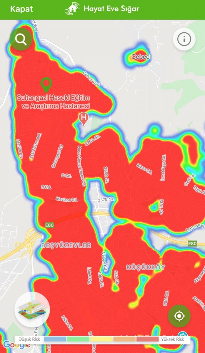 İstanbul koronavirüs risk haritasında ilçelerin son durumu #33