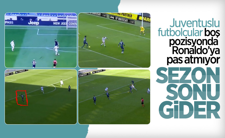 Juventuslu futbolcular Ronaldo'ya pas atmadı