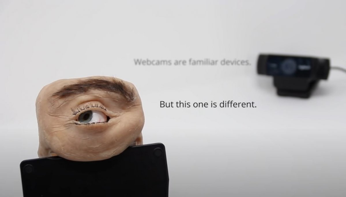 İnsan gözü şeklinde web kamerası: Eyecam