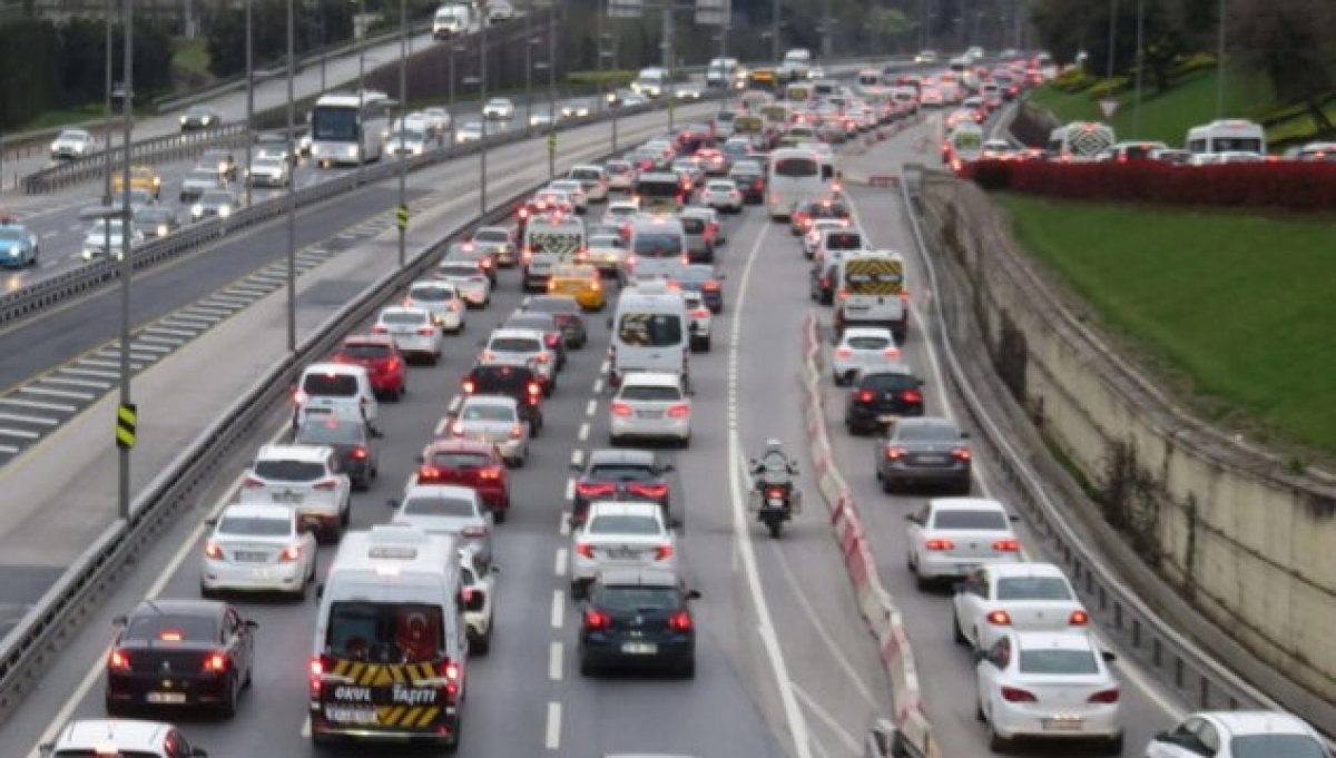 İstanbul'da trafik yoğunluğu