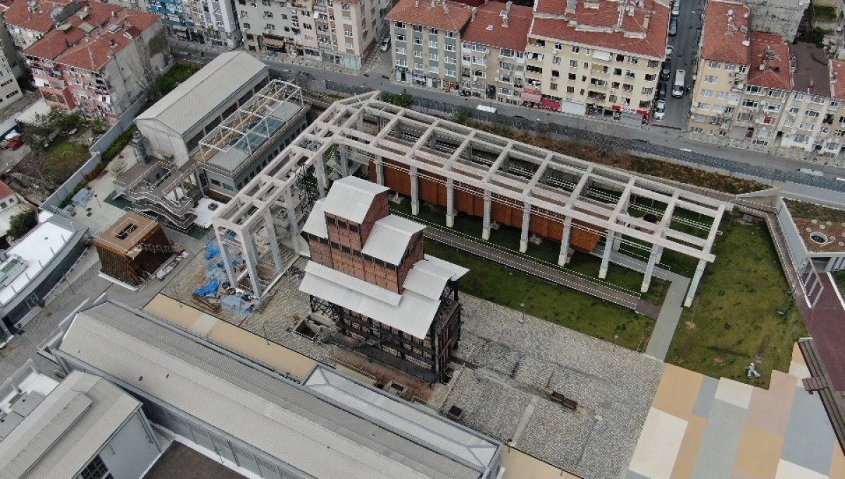 Kadıköy’de restore edilen Hasanpaşa Gazhanesi havadan görüntülendi