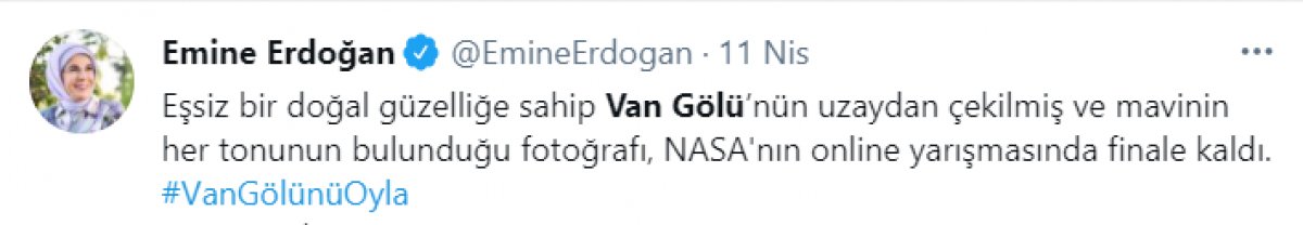 NASA yarışmasında Van Gölü fotoğrafı birinci oldu