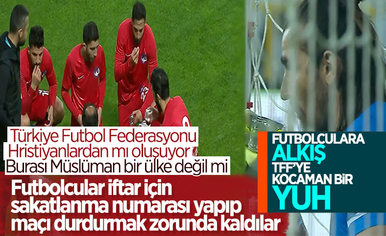 Giresunspor-Keçiörengücü maçında iftar arası