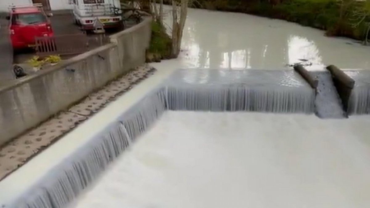 Stunned to see milk flowing river in Wales #2