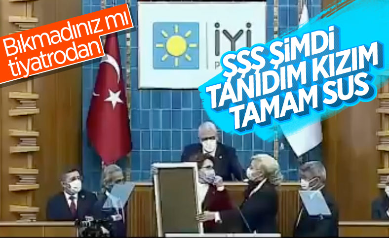 Meral Akşener'in emekli polis tiyatrosunda zor anları